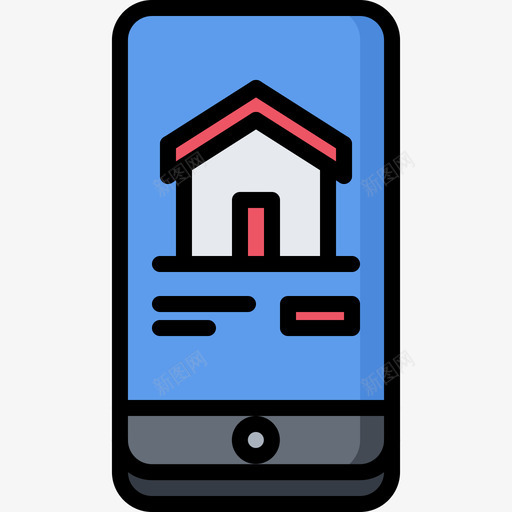 智能手机realstate8彩色图标svg_新图网 https://ixintu.com realstate8 彩色 智能手机