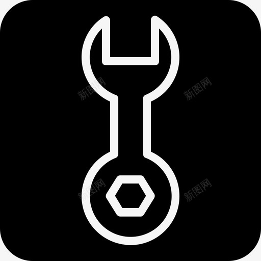扳手工业维修图标svg_新图网 https://ixintu.com 工业 工具 扳手 维修