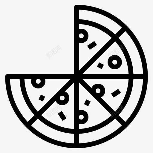 披萨奶酪快餐图标svg_新图网 https://ixintu.com 奶酪 快餐 意大利 披萨 面包店