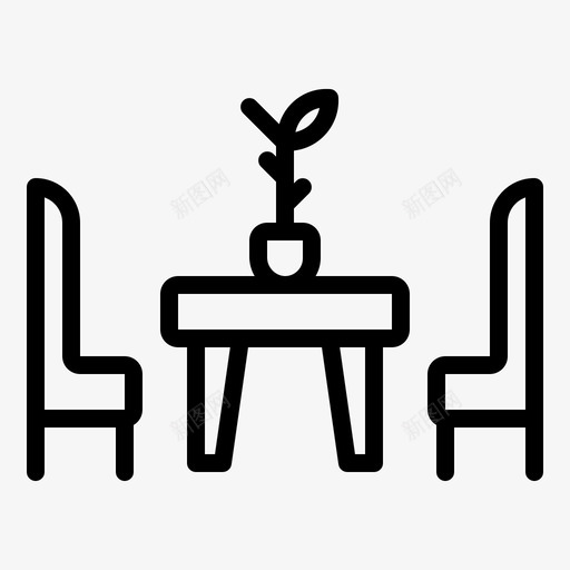 休闲椅办公室工厂图标svg_新图网 https://ixintu.com 休闲椅 办公室 工厂 房间 桌子 设计工作室