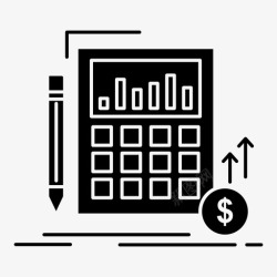 记分卡计算器计算数据图标高清图片