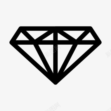钻石水晶珠宝图标图标