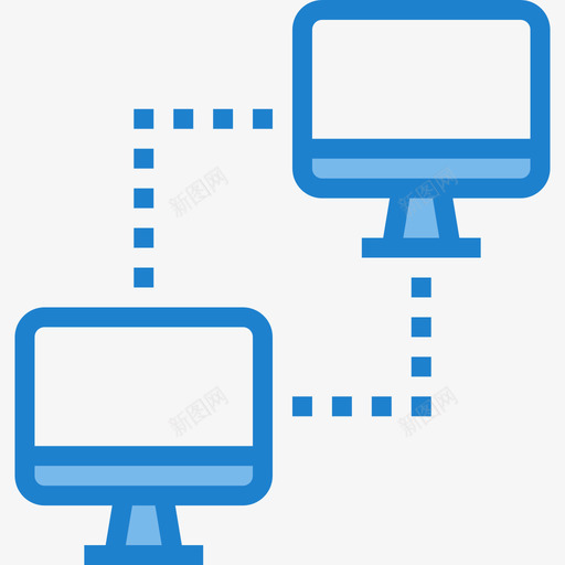 网络通讯103蓝色图标svg_新图网 https://ixintu.com 网络 蓝色 通讯103