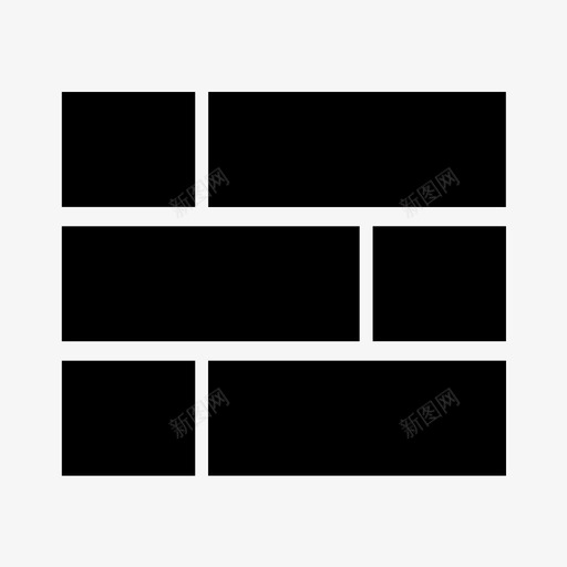 墙裂缝砖图标svg_新图网 https://ixintu.com 墙 砖 裂缝 部件 零件