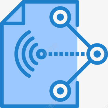 文件共享网络和数据库22蓝色图标图标