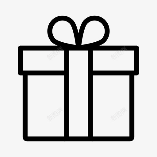 礼物生日礼盒图标svg_新图网 https://ixintu.com 基本设计3 生日 礼物 礼盒 赠品