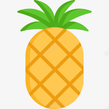 菠萝夏季销售2平淡图标图标