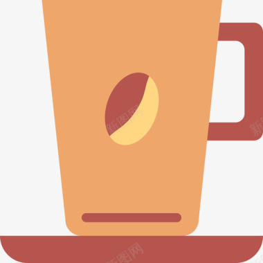 咖啡杯咖啡47扁平图标图标