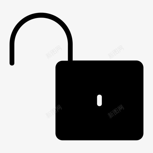 解锁自由开放图标svg_新图网 https://ixintu.com 不安全 办公室 开放 打开 自由 解锁