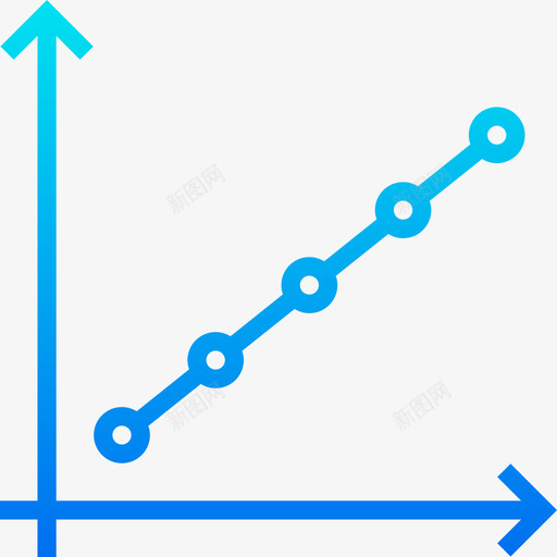 线形图图表6梯度图标svg_新图网 https://ixintu.com 图表6 梯度 线形图