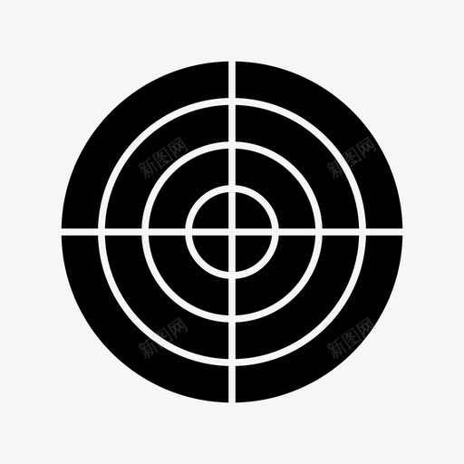 狩猎射箭狙击手图标svg_新图网 https://ixintu.com 射箭 狙击手 狩猎 目标 运动雕文图标