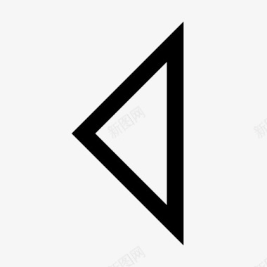 三角形箭头左箭头图标图标