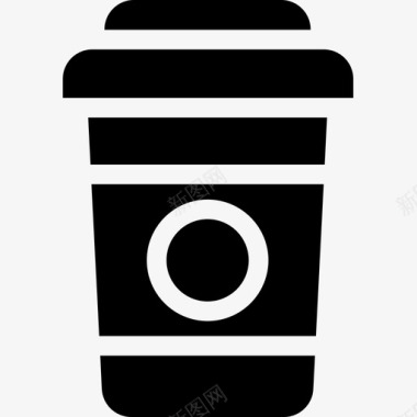 咖啡接口61固体图标图标