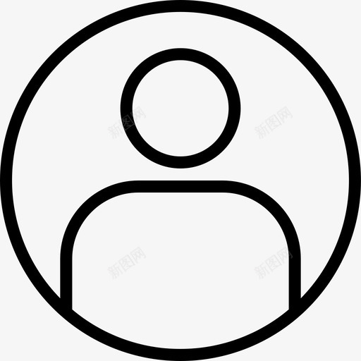 用户接口69线性图标svg_新图网 https://ixintu.com 接口69 用户 线性