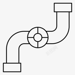 燃气管道保护膜管道燃气阀门图标高清图片