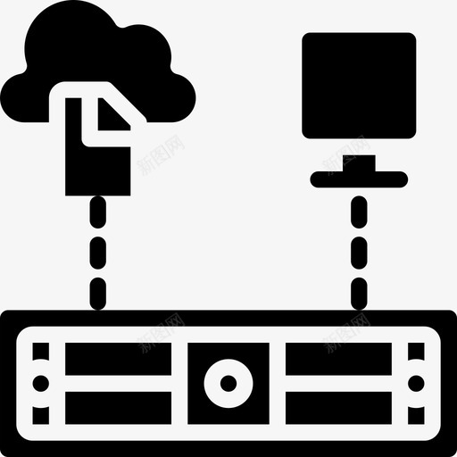 服务器网络和数据库14填充图标svg_新图网 https://ixintu.com 填充 服务器 网络和数据库14