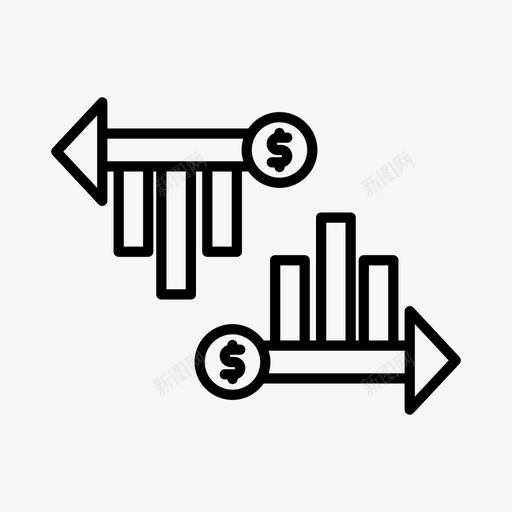 金融商业增长金融业图标svg_新图网 https://ixintu.com 商业增长 金融 金融业