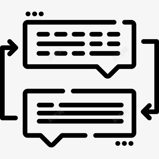 聊天在线学习6线性图标svg_新图网 https://ixintu.com 在线学习6 线性 聊天