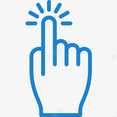 触摸屏智能手表3蓝色图标图标