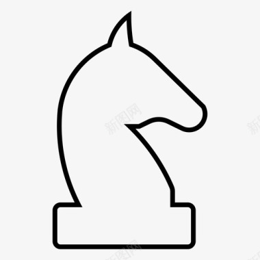 象棋骑士国际象棋骑士游戏图标图标