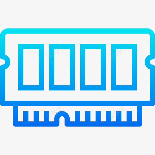 内存计算机硬件2渐变图标svg_新图网 https://ixintu.com 内存 渐变 计算机硬件2