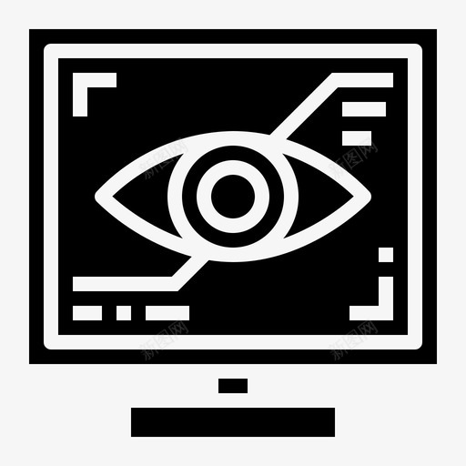 视觉计算机眼睛图标svg_新图网 https://ixintu.com 互联网 光学 印刷固体 眼睛 视觉 计算机