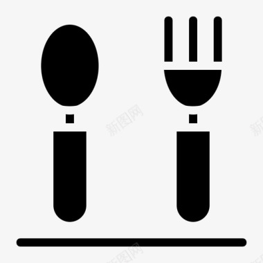 厨房用具餐具叉子图标图标
