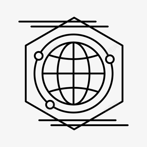地球理念多边形图标svg_新图网 https://ixintu.com 以人为本的企业和现代企业 地球 多边形 理念 空间