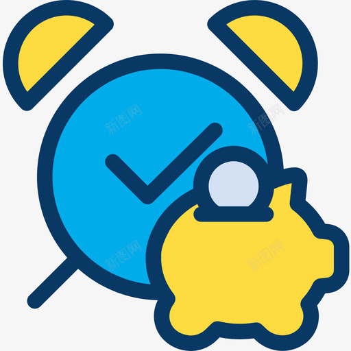 时间就是金钱商业240线性颜色图标svg_新图网 https://ixintu.com 商业240 时间就是金钱 线性颜色