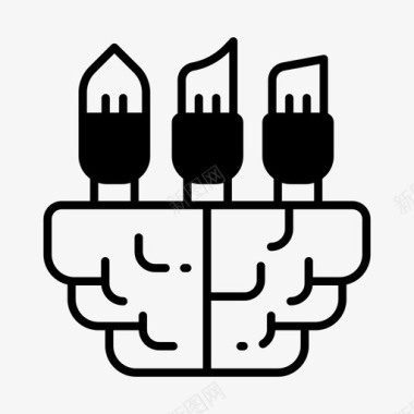 思想艺术创造力图标图标