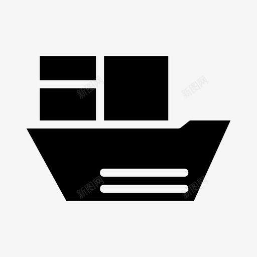 船舶货物油轮图标svg_新图网 https://ixintu.com 油轮 船舶 货物 贸易 运输