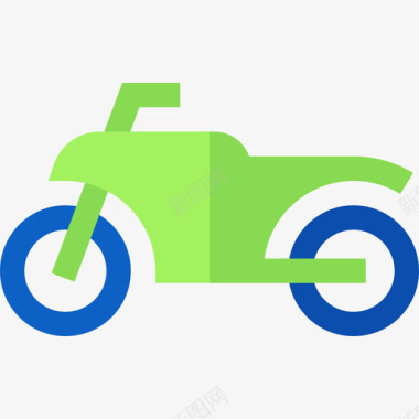 摩托车运输52扁平图标图标