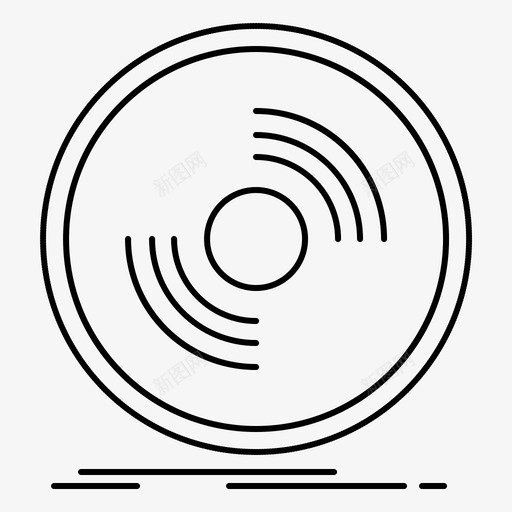 唱片dj留声机图标svg_新图网 https://ixintu.com dj 乙烯基 唱片 声音设计和声音制作 留声机