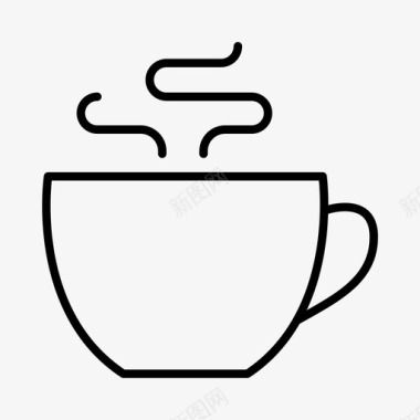 咖啡面包房杯子图标图标