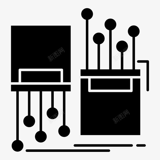 数字光纤电缆电子图标svg_新图网 https://ixintu.com 3d打印和通信 数字光纤 电子 电缆 车道