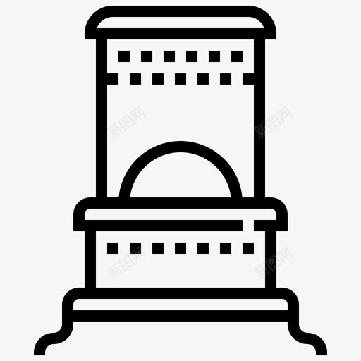 老式炉灶经典型家用图标svg_新图网 https://ixintu.com 加热器和替换品 家用 经典型 老式炉灶 金属