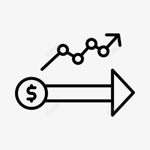 业务增长财务图表图标svg_新图网 https://ixintu.com 业务增长 图表 财务 货币