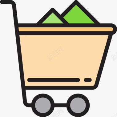 购买购物和电子商务2线性颜色图标图标
