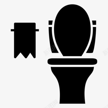 厕所浴室便便图标图标