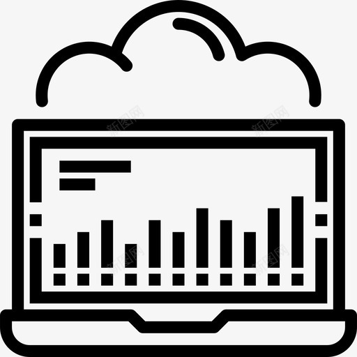 处理网络和数据库概要线性图标svg_新图网 https://ixintu.com 处理 线性 网络和数据库概要