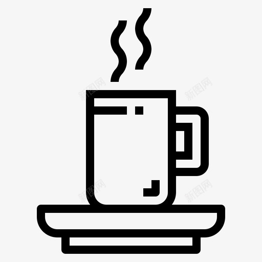 热咖啡杯子饮料图标svg_新图网 https://ixintu.com 杯子 热咖啡 饮料