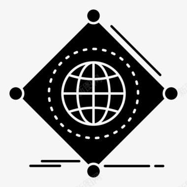物联网全球互联网图标图标