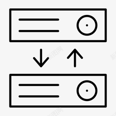 传输数据库文件共享图标图标