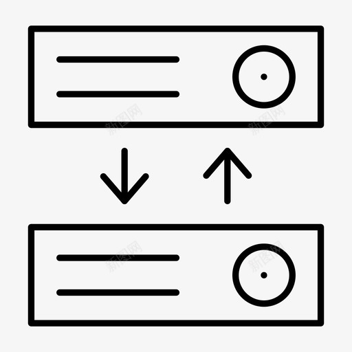 传输数据库文件共享图标svg_新图网 https://ixintu.com web托管细线图标 传输 存储 数据库 文件共享 服务器