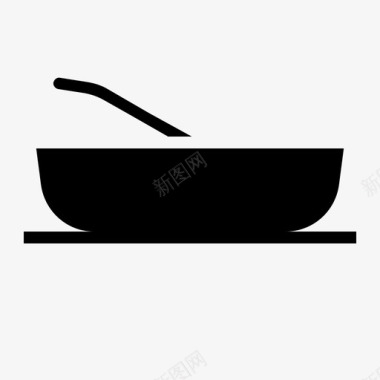 汤烹饪晚餐图标图标