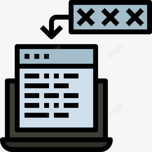 加密网络安全7线性颜色图标svg_新图网 https://ixintu.com 加密 线性颜色 网络安全7