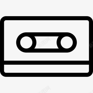 音乐磁带娱乐27线性图标图标
