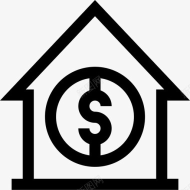 住房储蓄和投资12线性图标图标