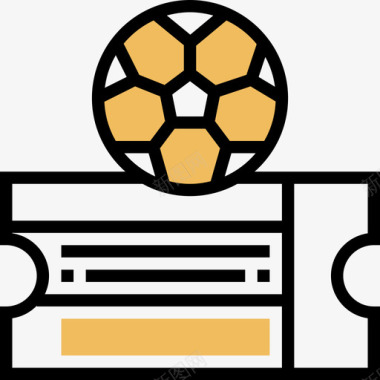 优惠券足球31黄影图标图标