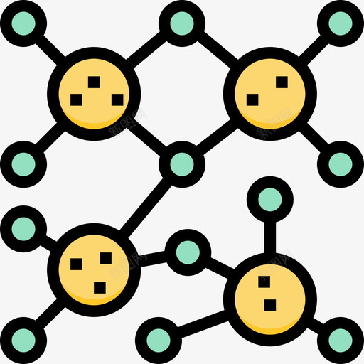 细胞生物化学4线状颜色图标svg_新图网 https://ixintu.com 生物化学4 线状颜色 细胞